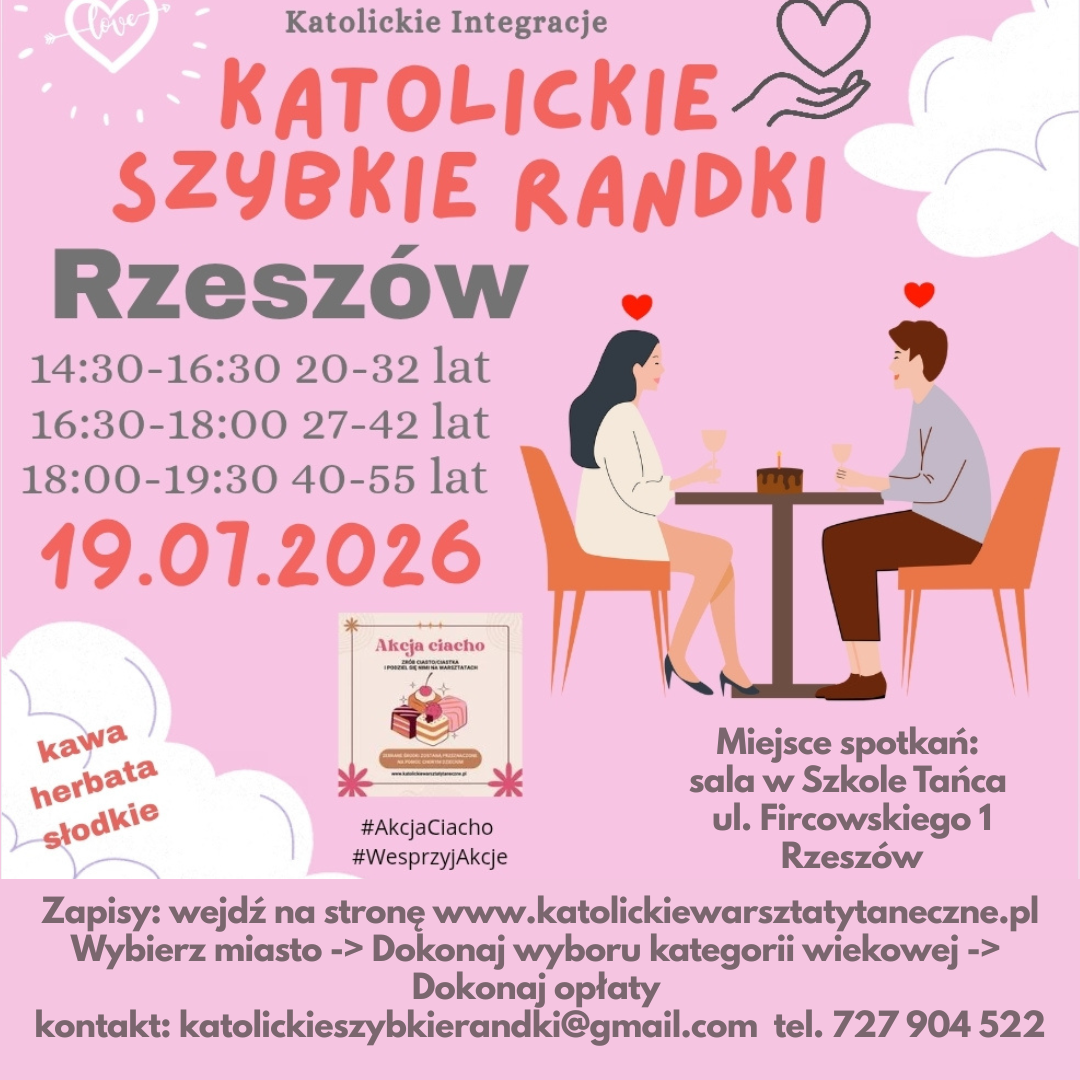 Rzeszów 19.07.2026 Katolickie Randki