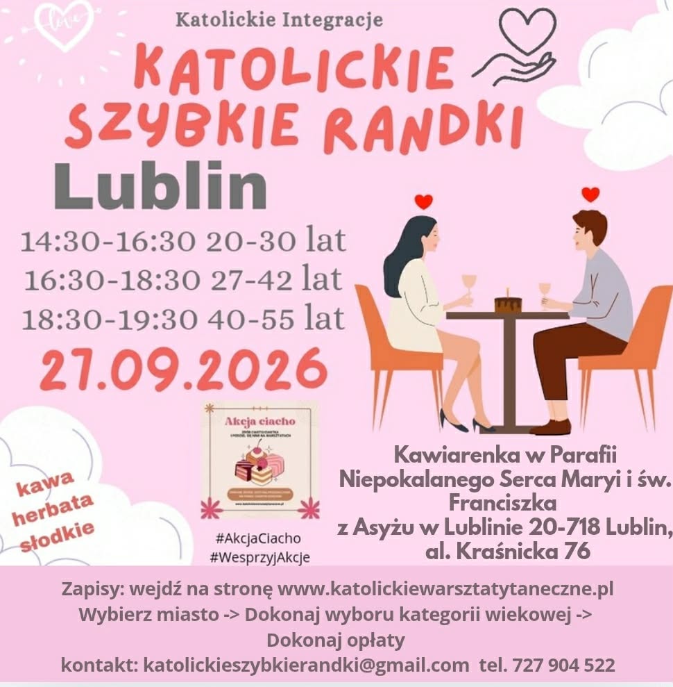 Lublin 27.09.2026 Katolickie Randki