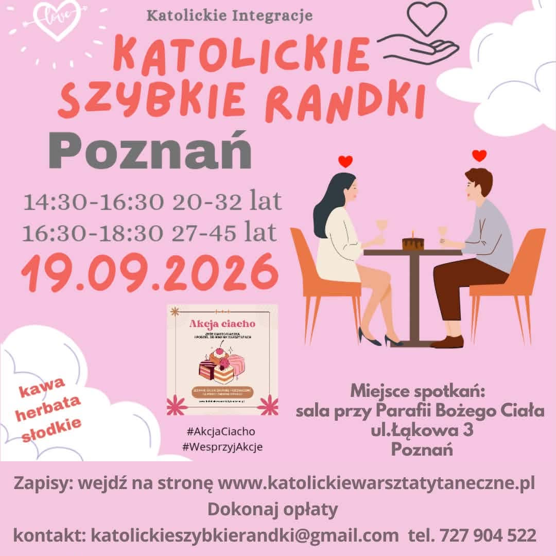 Poznań 19.09.2026 Katolickie Randki