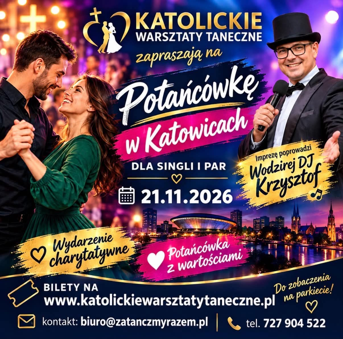 Potańcówka w Katowicach 21.11.2026 dla singli i par